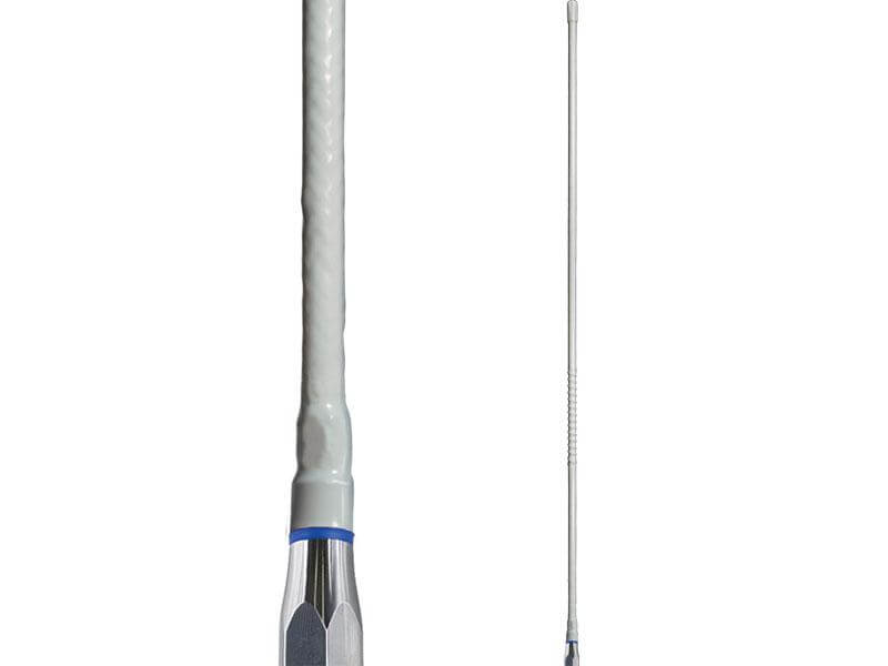 AE4018W UHF Fibreglass Ant Whip, WHT 6.6dBi