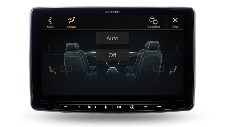 Alpine Halo9 Inch Floating Head Unit INE-F409E