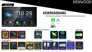 kenwood - Kenwood DDX9020DABS 6.8 Android Auto / Wireless Apple Carplay / CD / DVD Head Unit