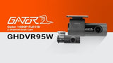 GATOR GHDVR95W 2-CHANNEL 1080P FULL HD DASH CAMERA (16GB)