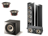 Home Cinema Pack 4: Focal Aria Floorstanding Fronts, Focal Aria Centre, Pair of In-Ceiling Speakers, Sub1000F Powered Subwoofer, 9.2 A/V Receiver, Projector and 100" Fixed Frame