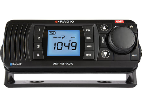 GR300BTB AM/FM Marine Radio with Bluetooth - Black