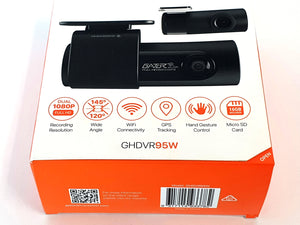 Gator - GATOR GHDVR95W 2-CHANNEL 1080P FULL HD DASH CAMERA (16GB)