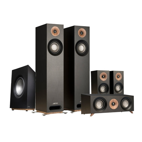 Home Cinema Pack 2: Jamo S805 5.1 Speaker Pack, 5.1 A/V Receiver, Projector and 100" Fixed Frame