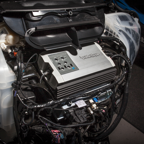 Mounting Plate for Compact Power & Punch Amplifiers for Harley Davidson 1998-2013