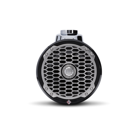 6.5” Punch Series Marine Wakeboard Tower Speakers with Enclosure & Sports Grille - Black