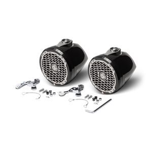 Rockford Fosgate - 6.5” Punch Series Marine Wakeboard Tower Speakers with Mini Enclosure & Sports Grille - Black