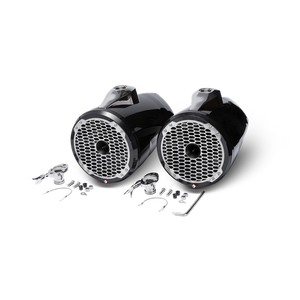 Rockford Fosgate - 8” Punch Series Marine Wakeboard Tower Speakers with Horn Tweeter, Enclosure & Sports Grille - Black