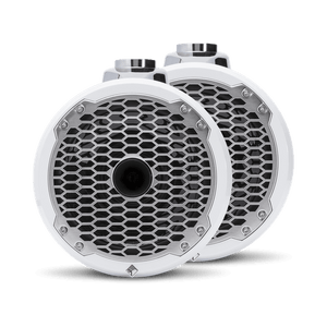 Rockford Fosgate - 8” Punch Series Marine Wakeboard Tower Speakers with Horn Tweeter, Enclosure & Sports Grille - White