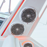 8” Punch Series Marine Full Range Speakers with White Sports Grille