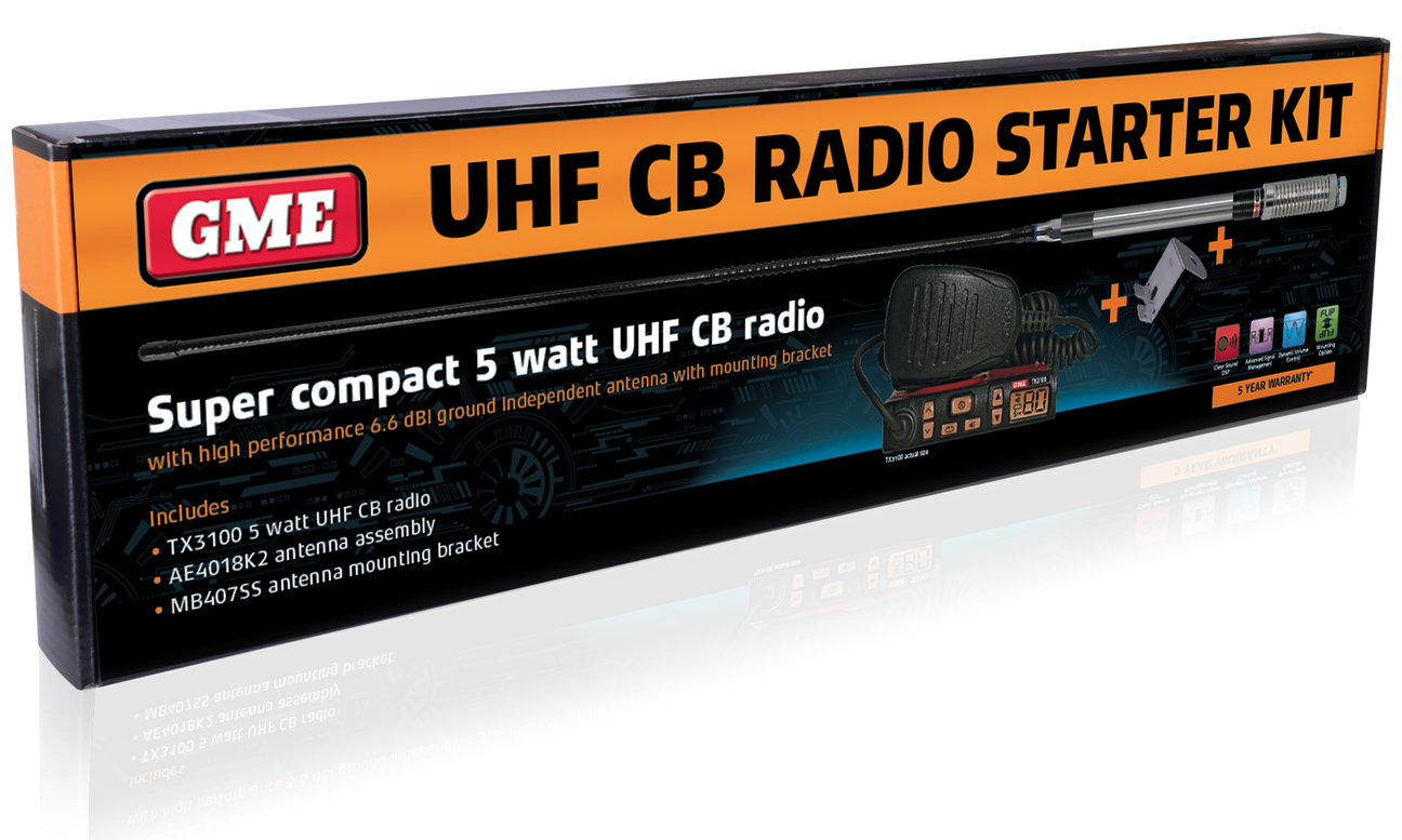 TX3100VP UHF Two Way CB Radio Starter Kit