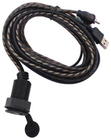 Universal USB & 3.5mm AUX Input