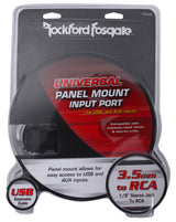 Universal USB & 3.5mm AUX Input