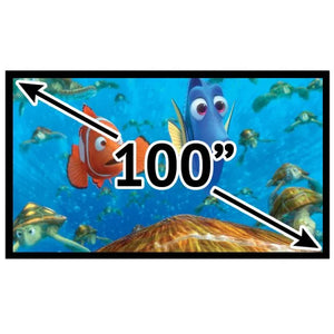 GL Pro Sound - 100" 16:9 Fixed Frame Projector Screen