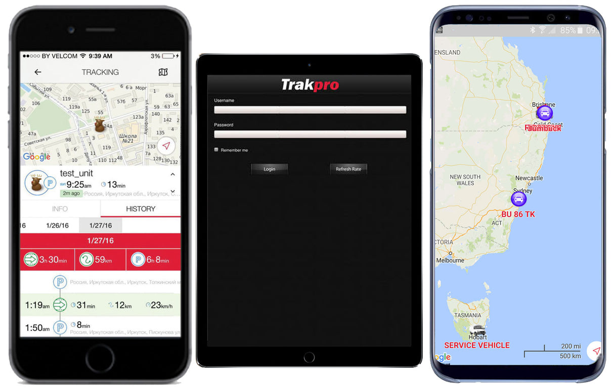 Trakpro - GPS Tracking Kit - GM110T Tracker with 12-Month Subscription